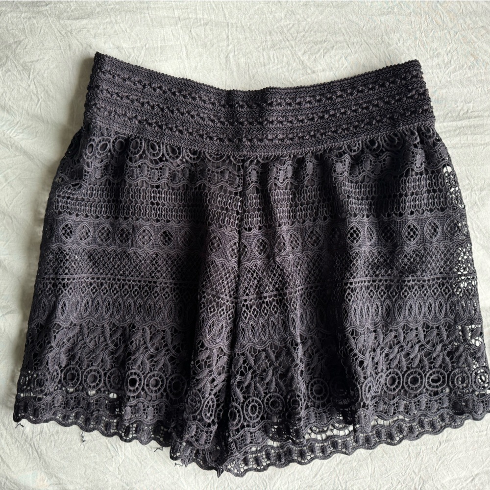 Black Lace Shorts